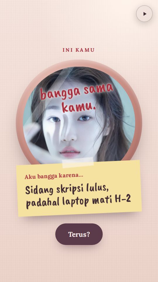 Contoh ucapan untuk diri sendiri