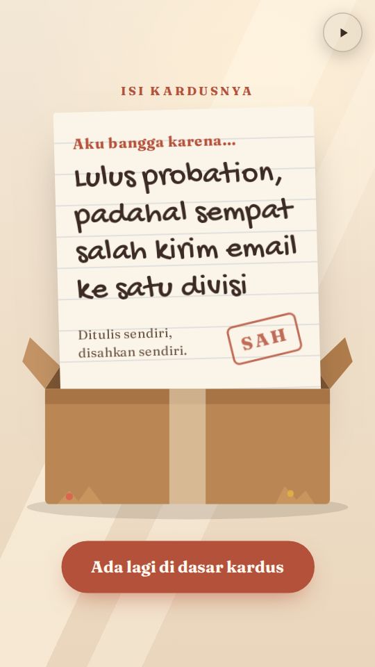 Contoh ucapan untuk diri sendiri