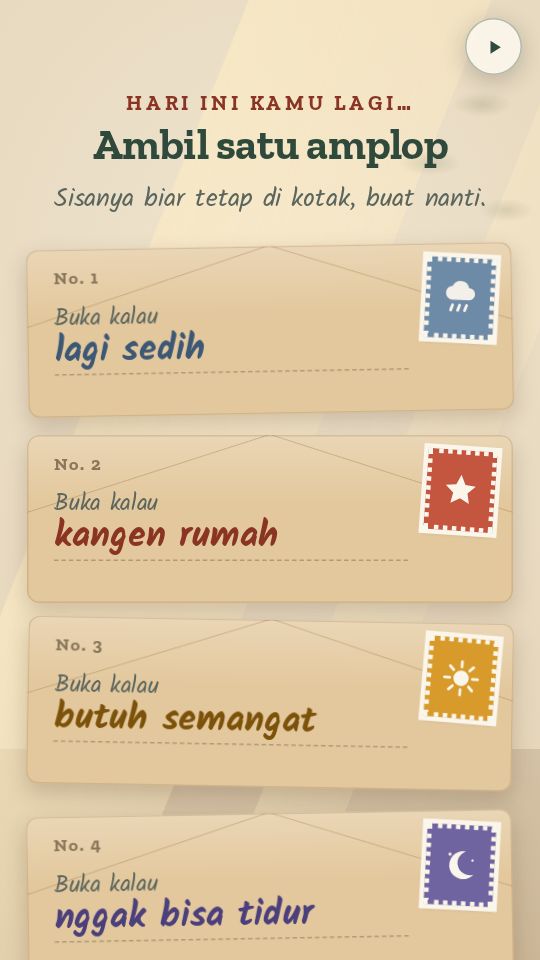 Tampilan template Kotak Pos Berkunci