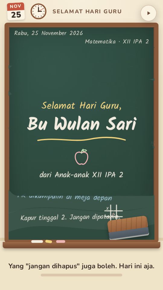 Contoh ucapan untuk guru