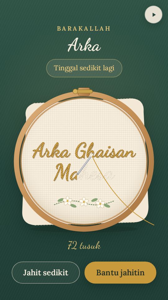Contoh ucapan untuk si kecil